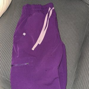 Figs women’s magic purple high waisted Zamora jogger scrub pants size medium